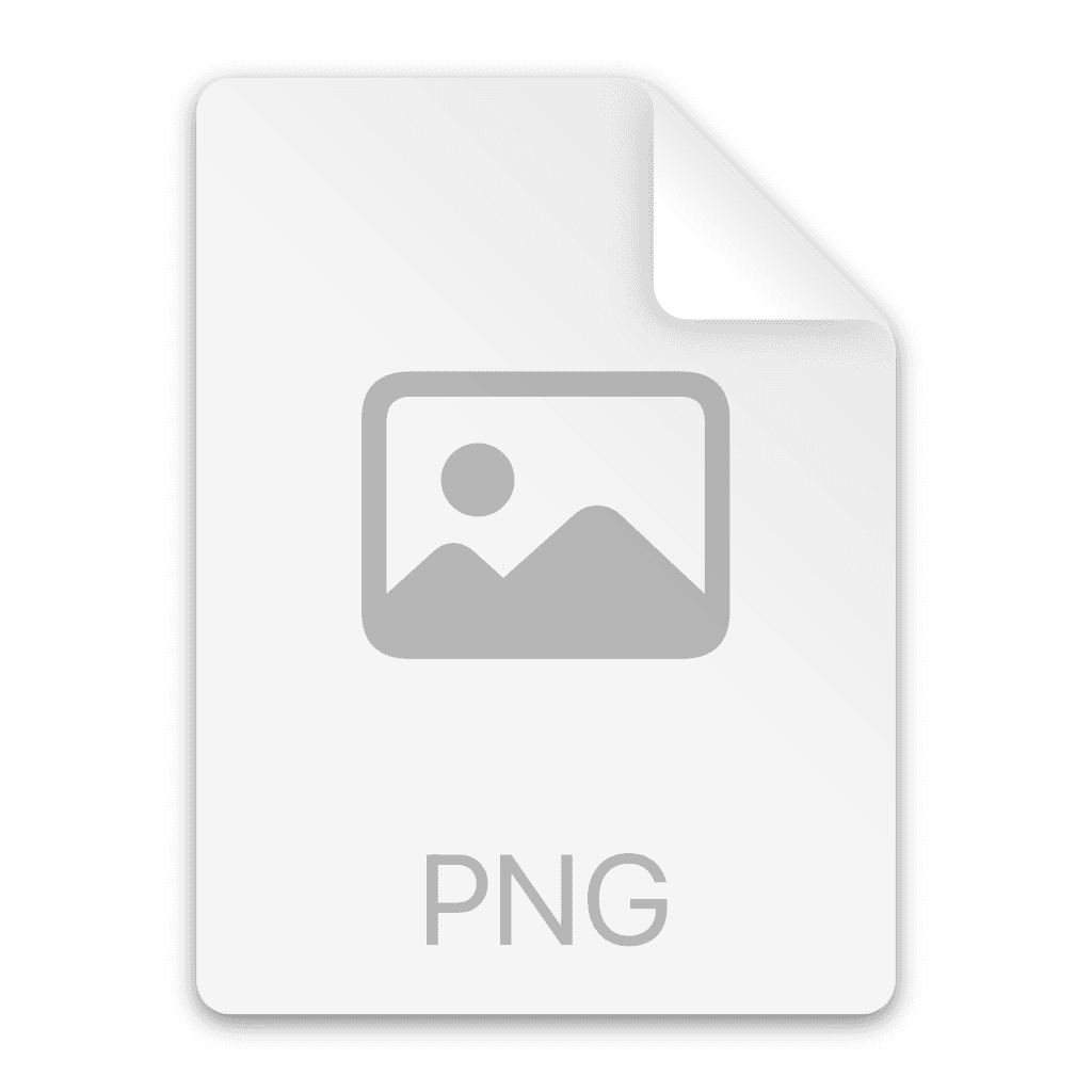 Generic PNG file icon with a paper document and image symbol