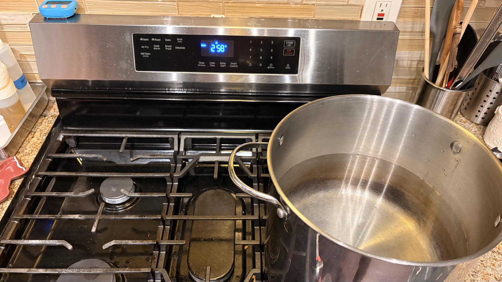 The pot, before the 28-hour boil
